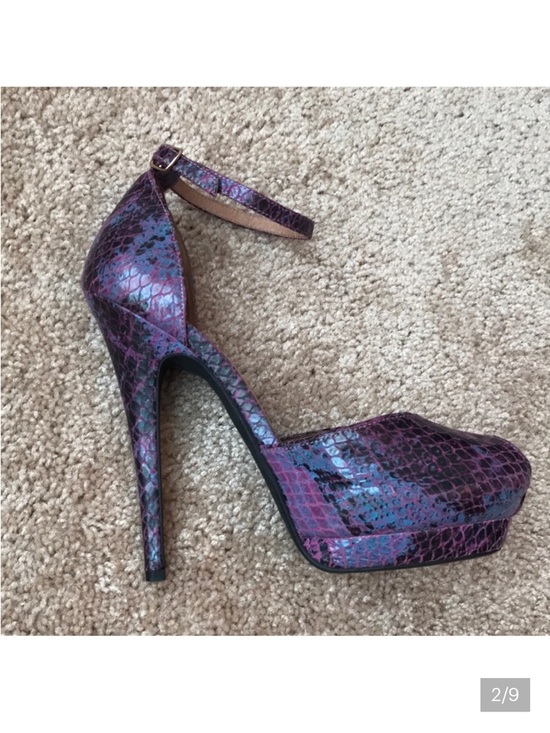 Jeffrey Campbell Shoes - Jeffrey Campbell Midler Snake Peep Toe Platforms